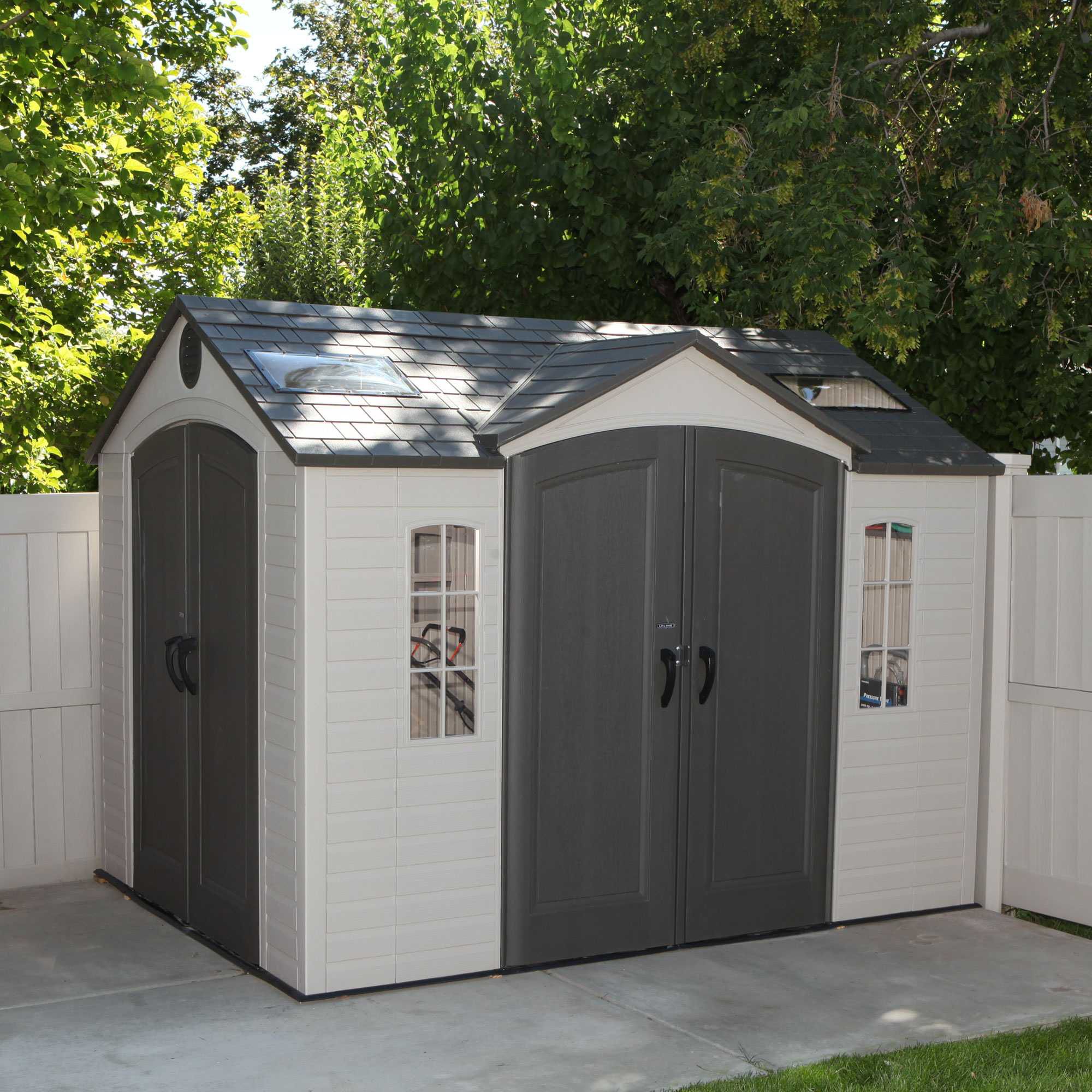 Lifetime Utility Shed, Gray