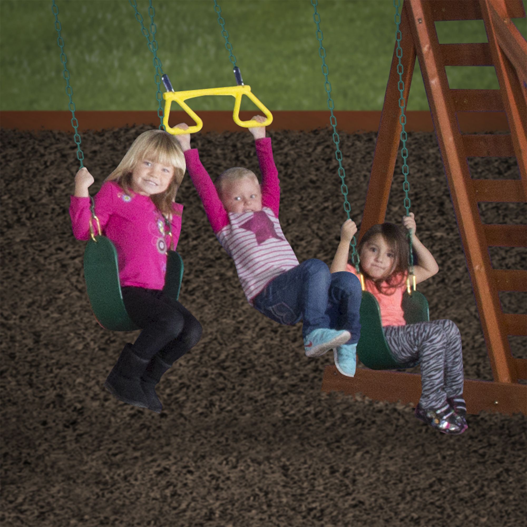 Backyard Discovery Woodridge II All Cedar Swing Set