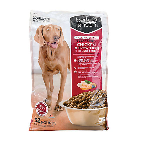 Berkley Jensen All Natural Larger Breed Chicken and Brown Rice Holistic Recipe for Dogs, 28 lbs.