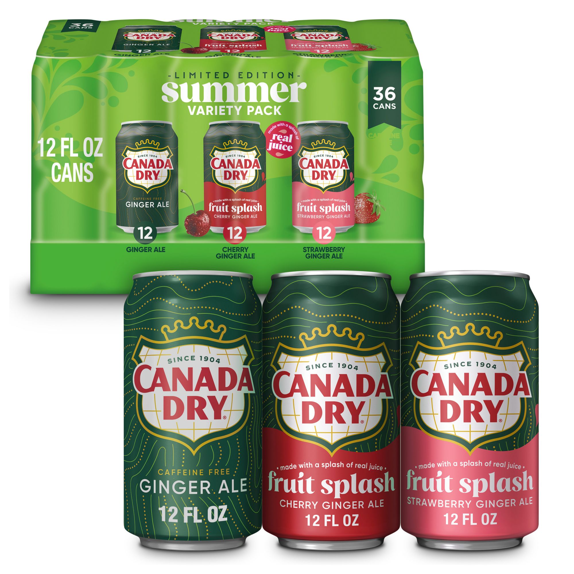 Canada Dry Winter Variety Pack, 12 Ounce (36 Pack) 