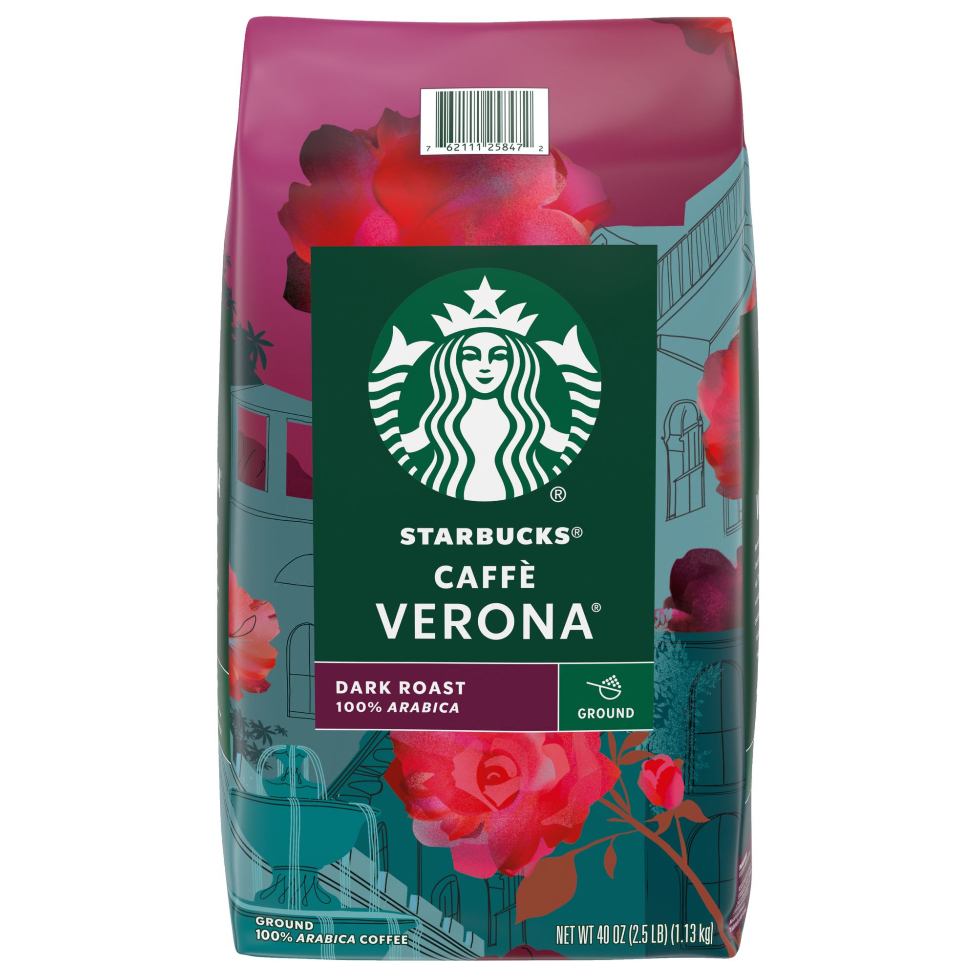 Starbucks Caffe Verona Dark Roast Ground Coffee Bjs Wholesale Club