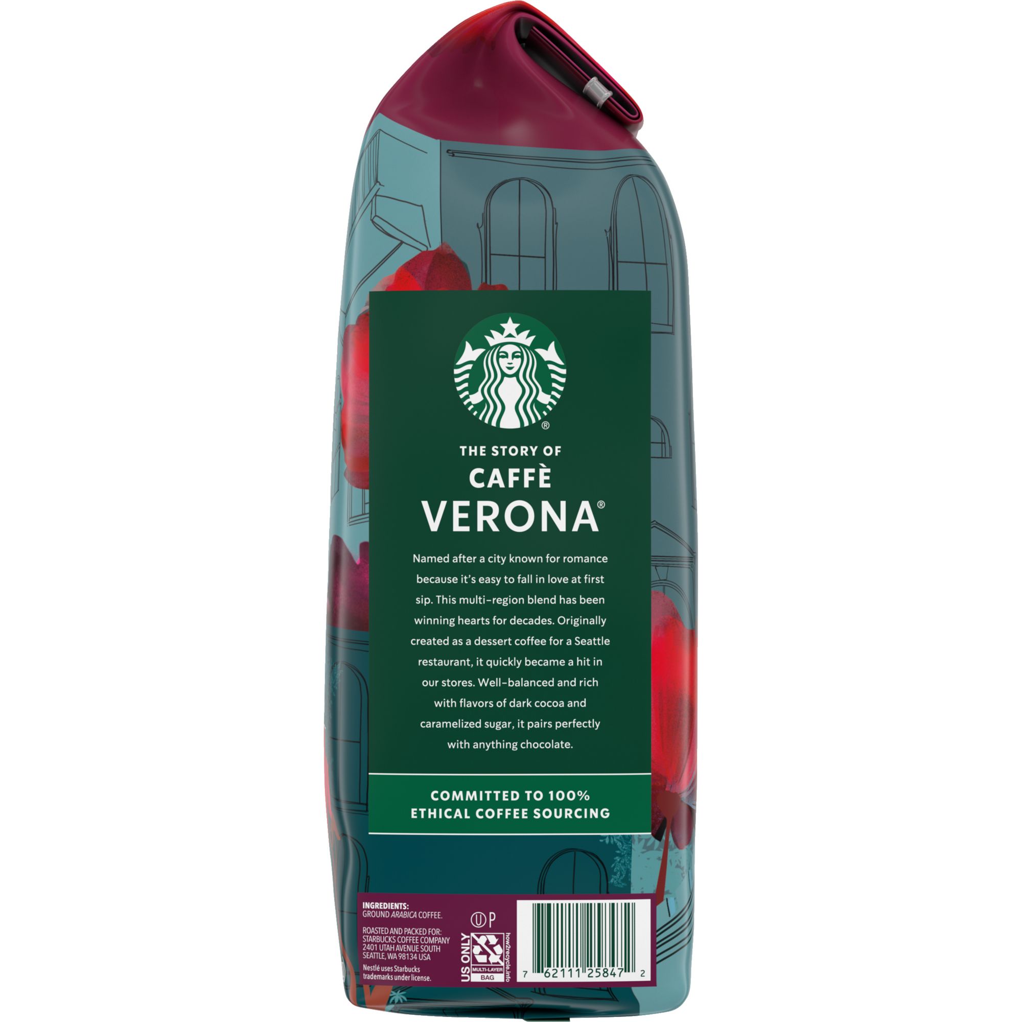 Starbucks Caffe Verona Dark Roast Ground Coffee