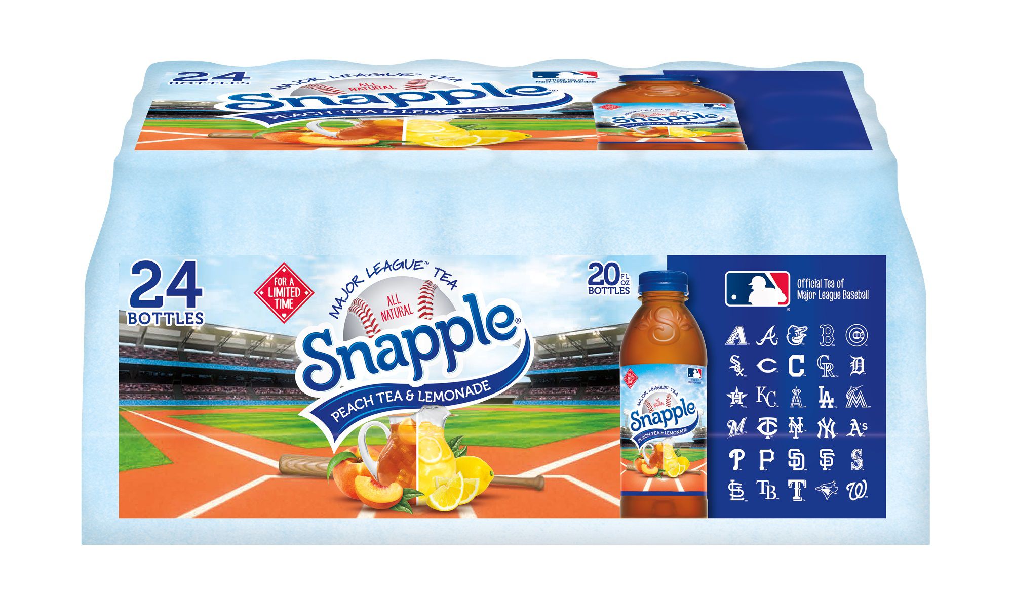 Snapple Peach Tea, 24 pk./20 oz.