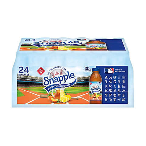 Snapple MLB Peach Tea & Lemonade Variety Pack, 24 pk./20 fl. oz.