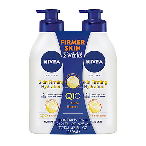 NIVEA Skin Firming Hydration Body Lotion Q10, 2 pk./21 fl. oz.