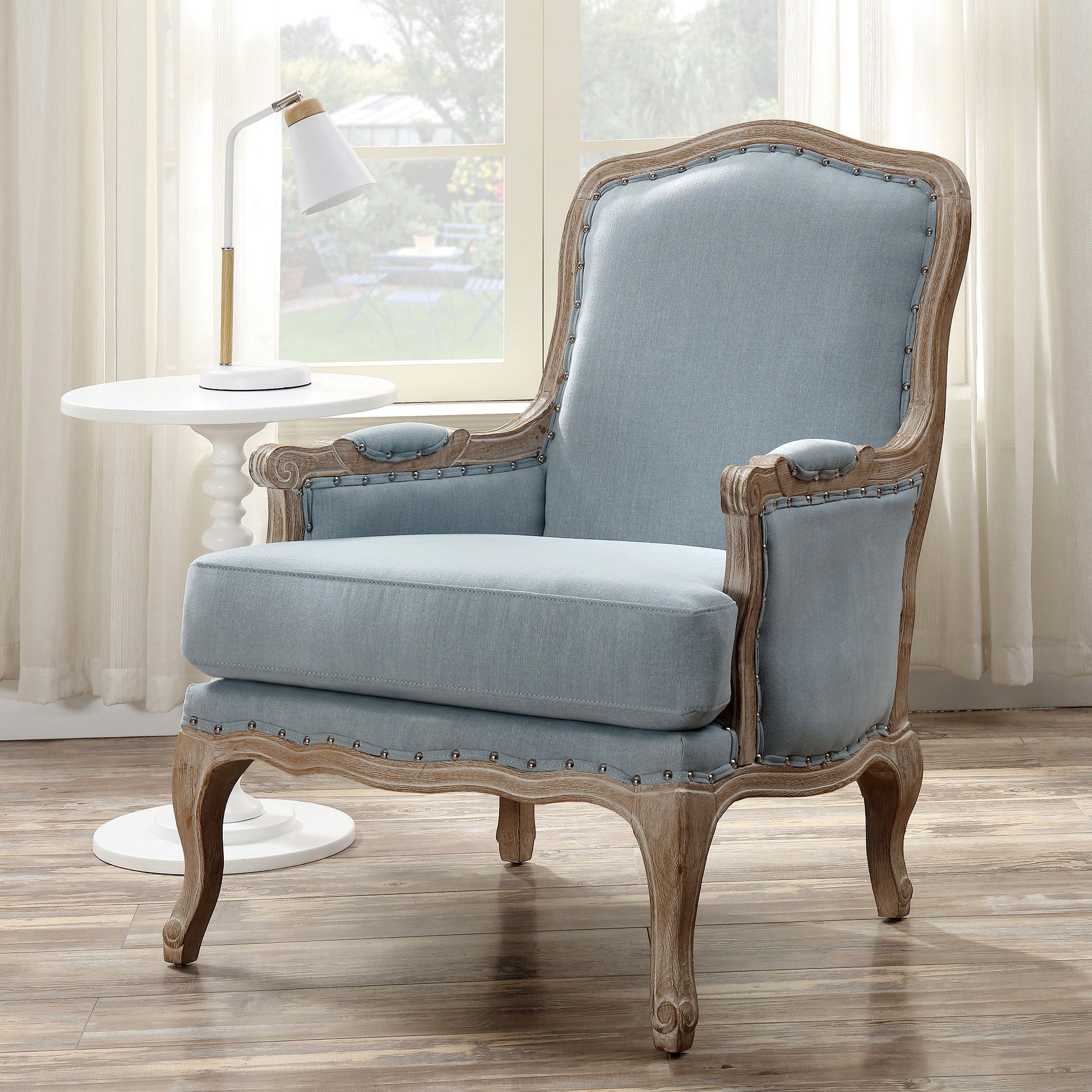 Powder 2025 blue armchair