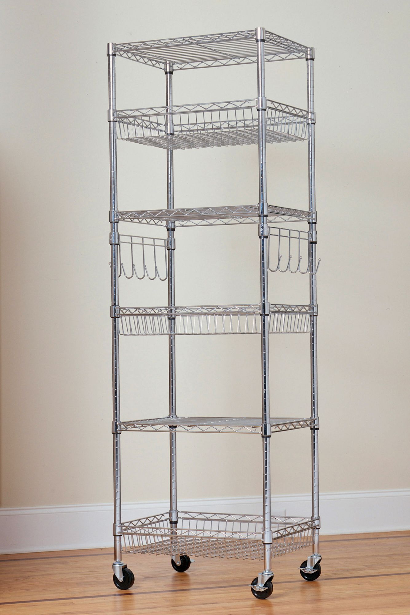 Berkley Jensen 4-Tier Metal Shoe Rack, Black