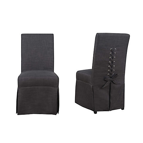 Picket House Furnishings Hayden Parsons Chair Set, 2 pk. - Charcoal
