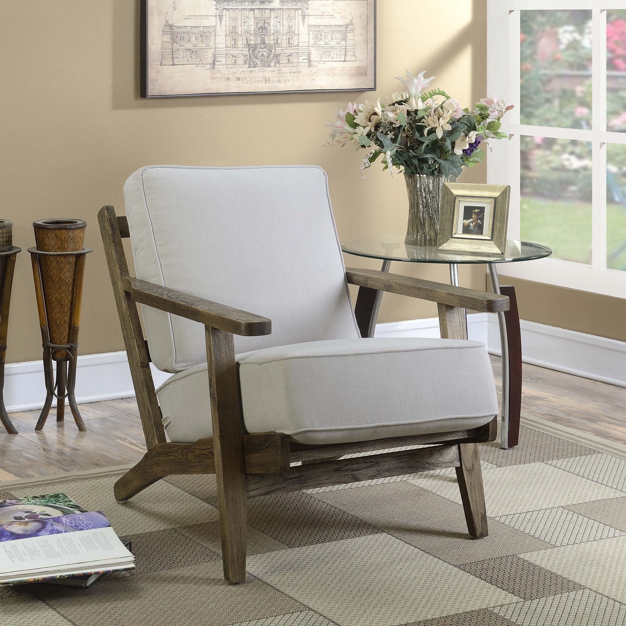 Modern farmhouse accent discount chair