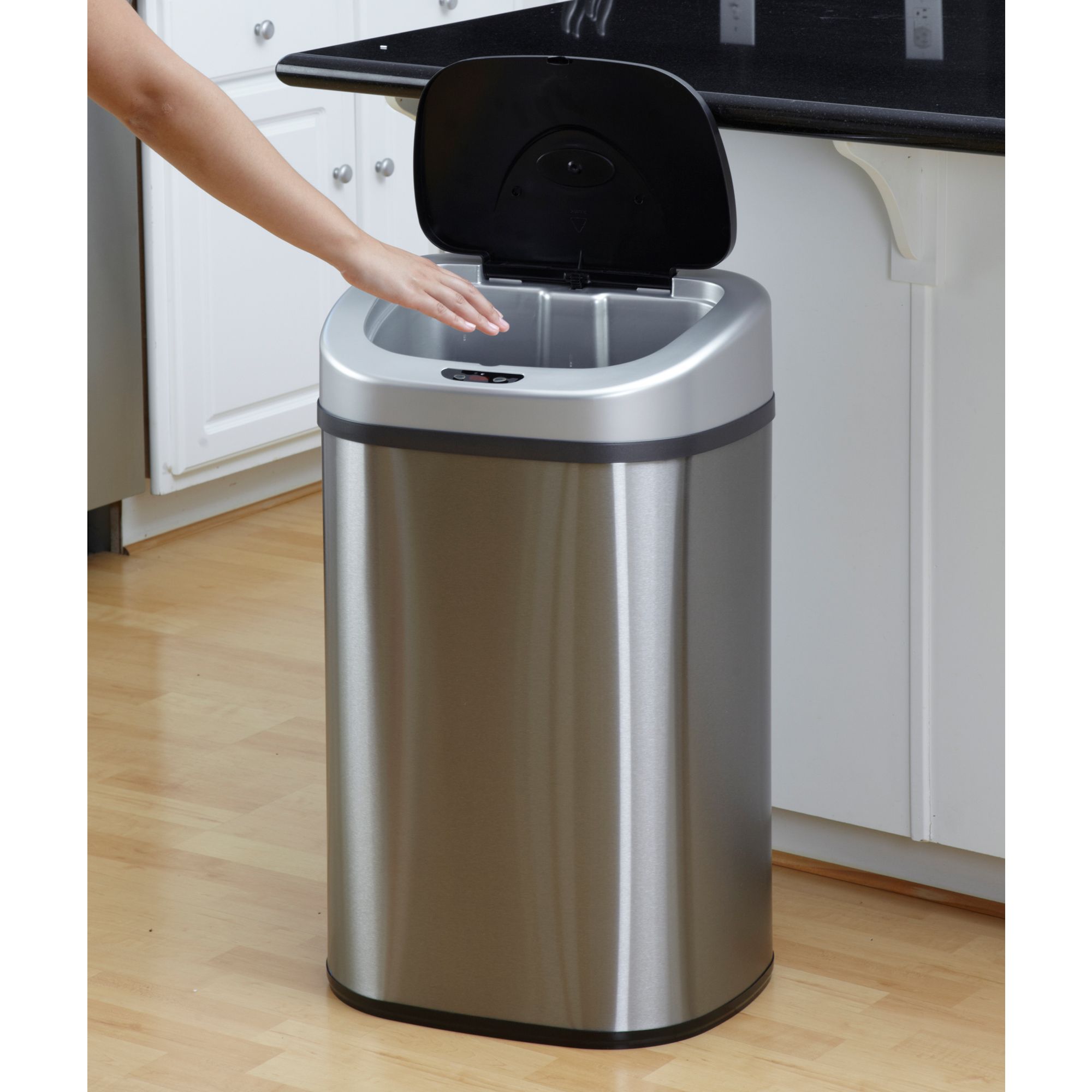 Nine Stars 21.1 Gallon Stainless Steel Trash Can Motion Sensor