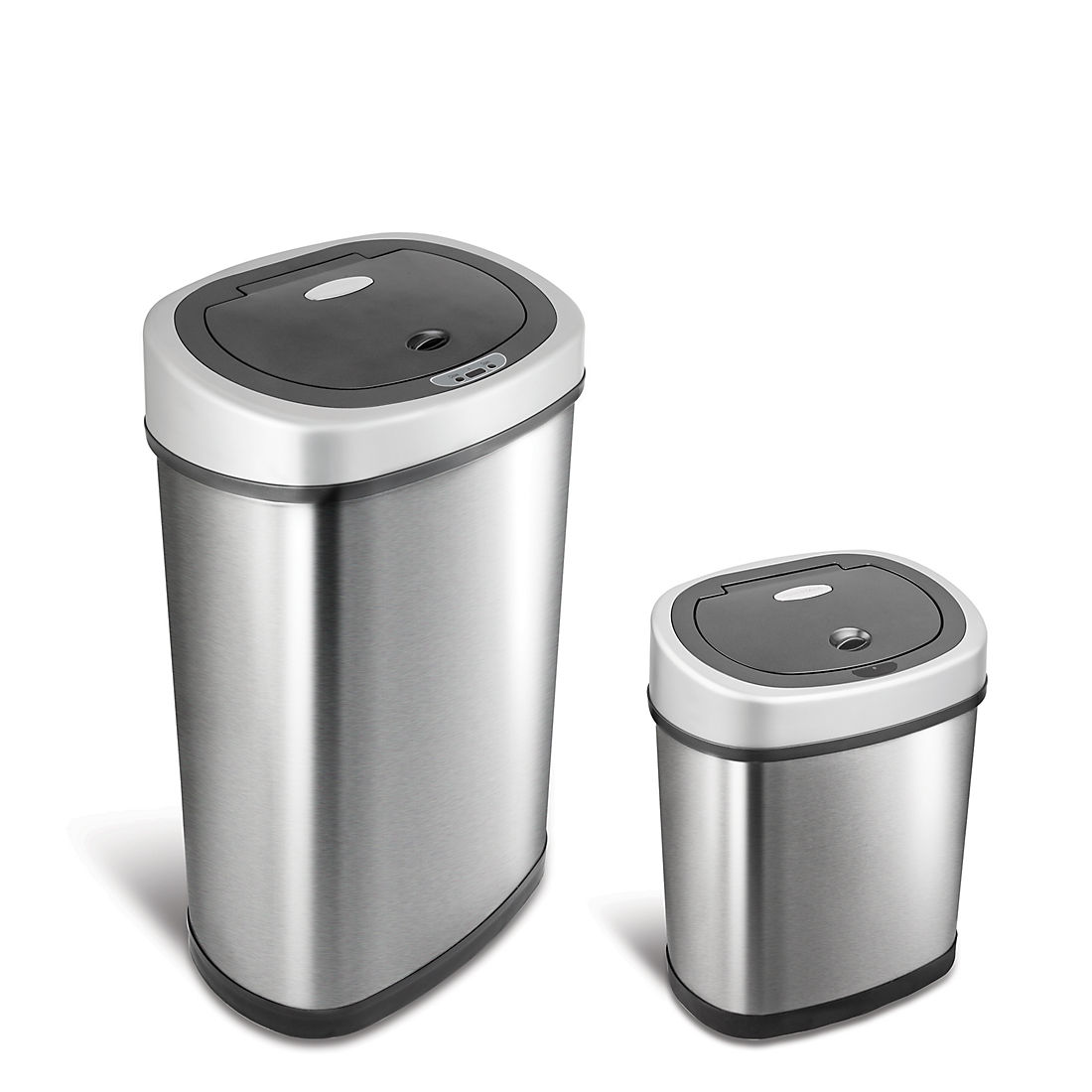 Automatic Garbage Can Motion Sensor Stainless Steel Trashcan Touchless Basura 