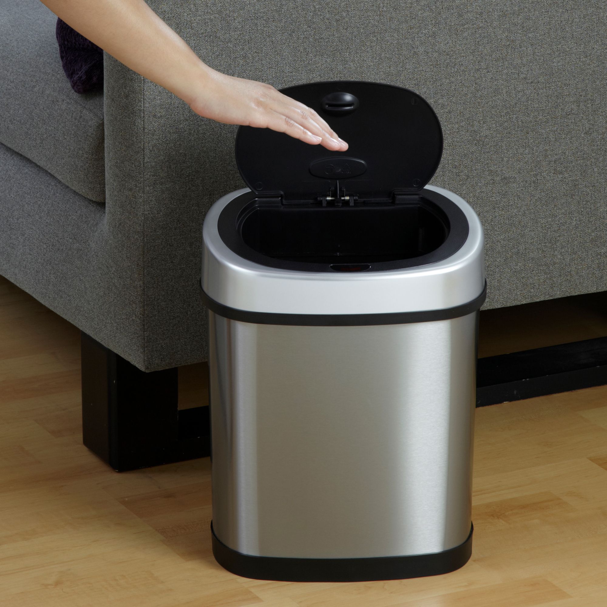 Ninestars 21.1 Gallon Stainless Steel Motion Sensor Trash Can