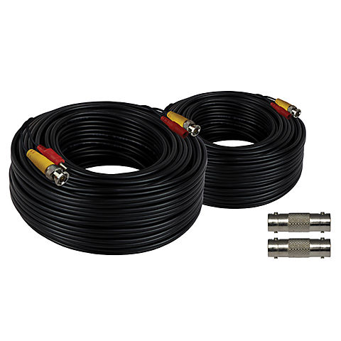 Night Owl 60' Class 2 In-Wall Rated Video and Power Extension Cables, 2 pk.