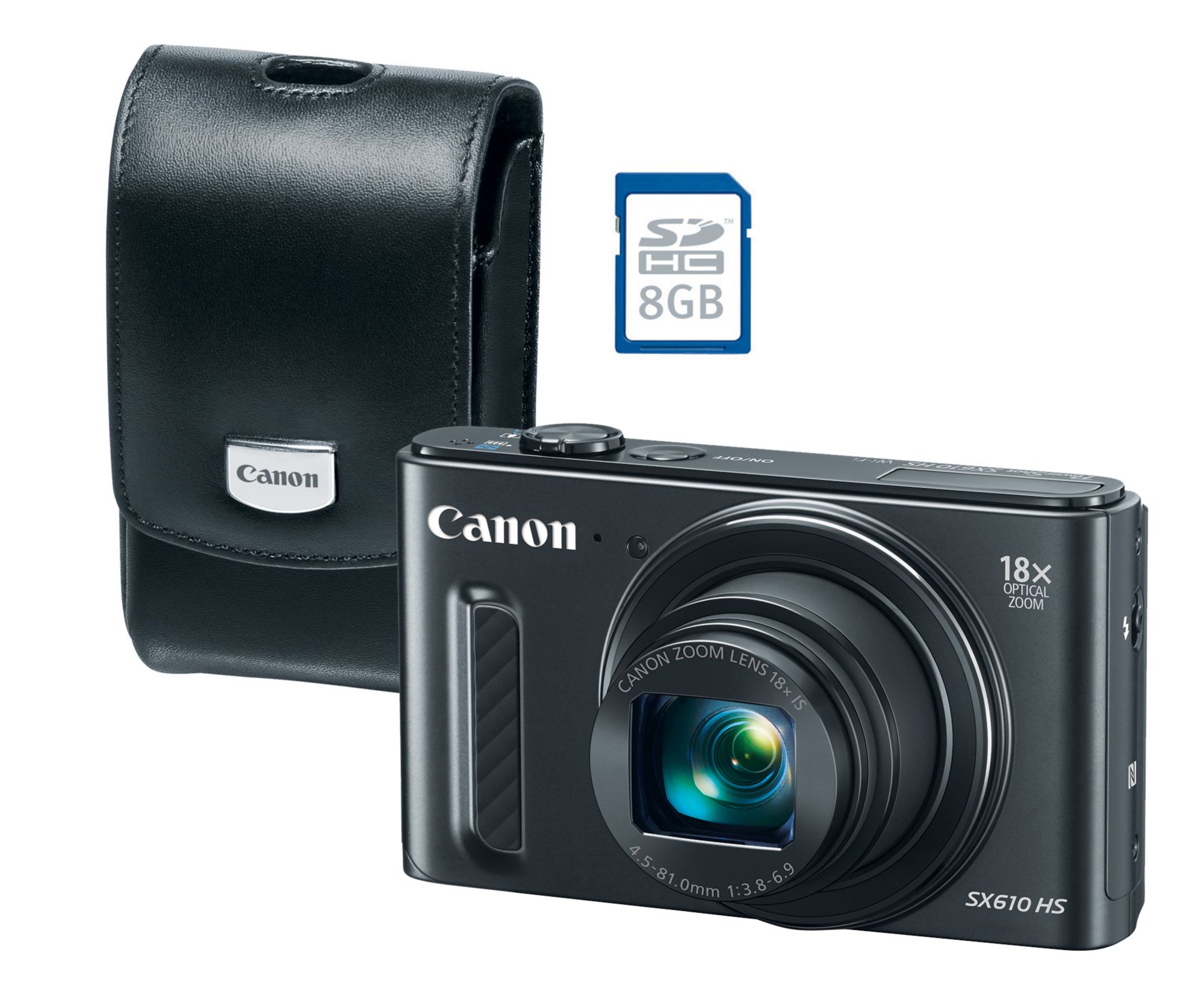 Canon PowerShot SX610 20.2MP CMOS 18x Zoom Wi-Fi Camera with 8GB