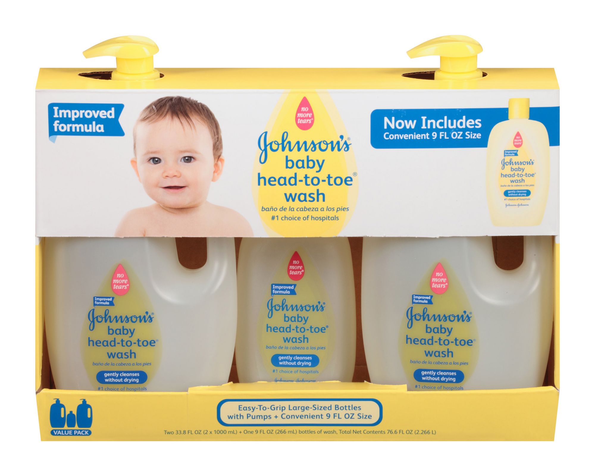 Johnson's Baby Head-To-Toe Tear-Free Body Wash & Shampoo