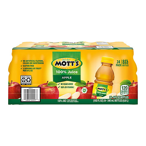 Mott's 100% Original Apple Juice, 24 pk./8 fl. oz.
