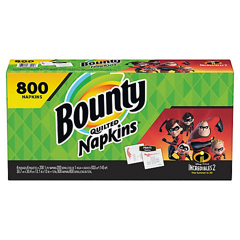 Bounty Paper Napkins, 800 ct. - Incredibles