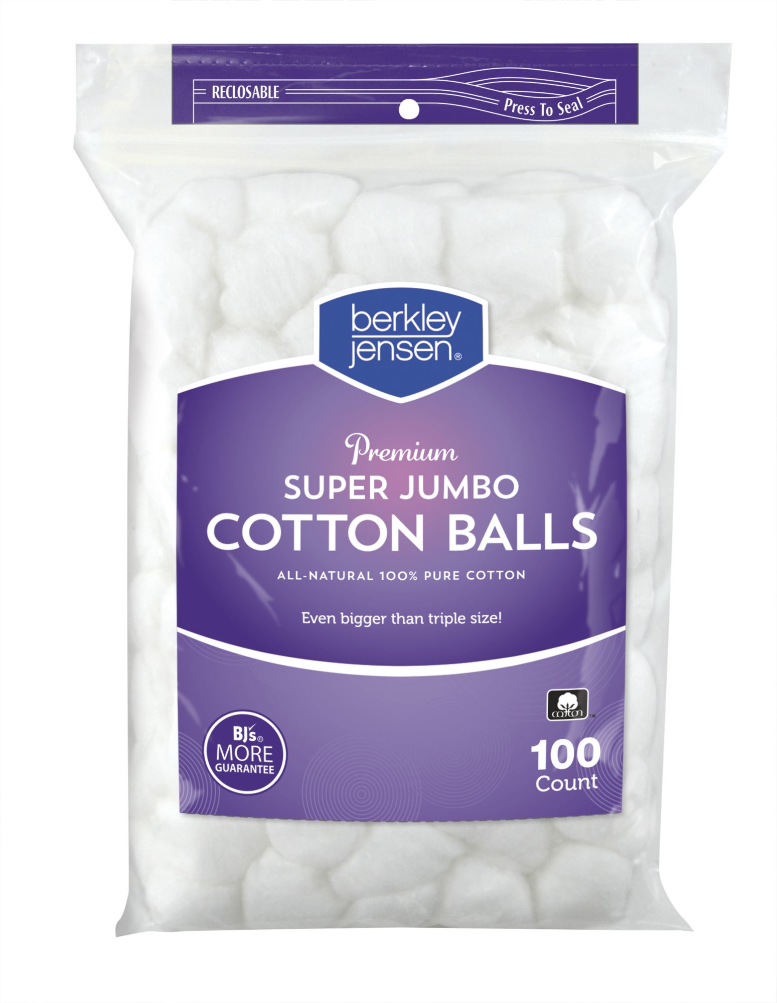 Harris Teeter™ Triple Size Hypoallergenic Cotton Balls, 100 ct