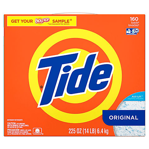 Tide Laundry Detergent Powder, Original, 160 Loads, 225 oz.