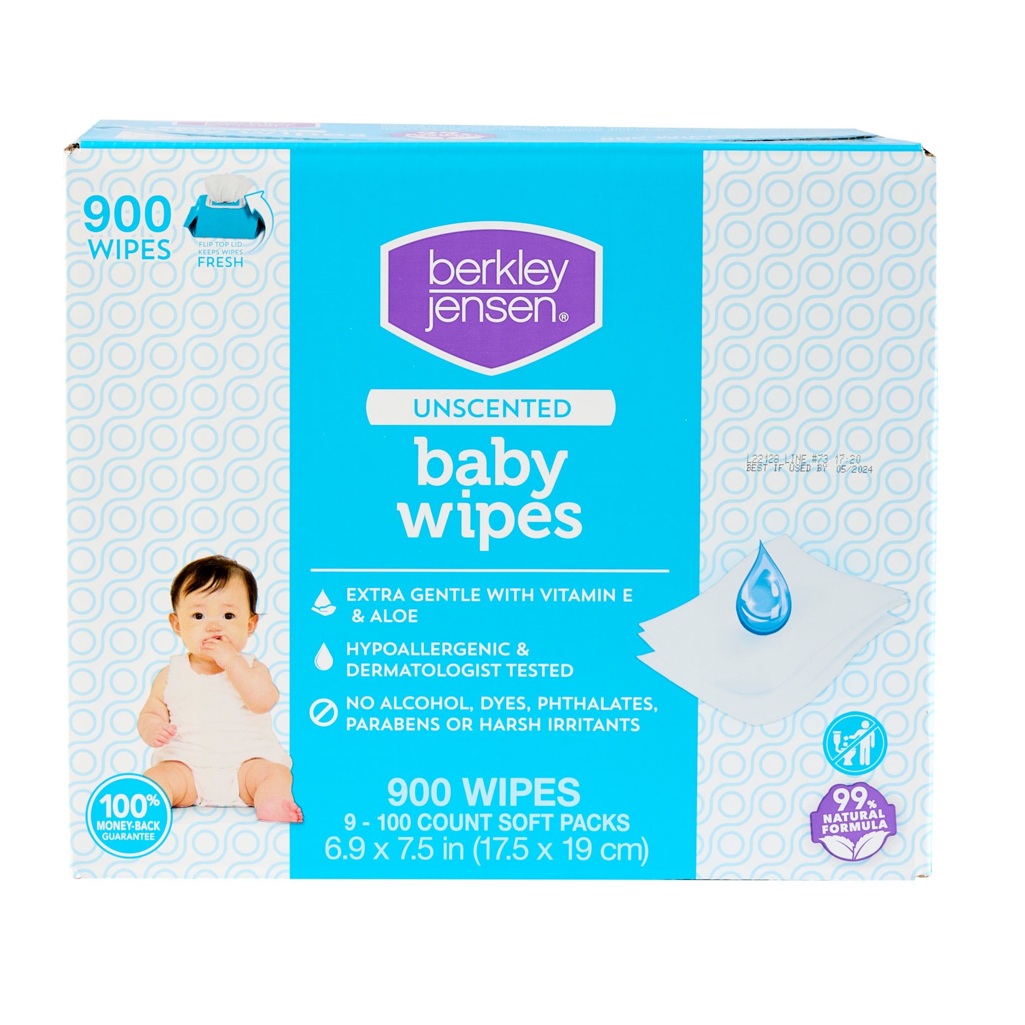 baby wipes 100 water