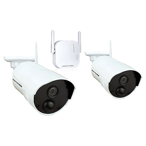 Night Owl 4-Channel 2-Camera 1080p Wireless Security System with 16GB SD Card
