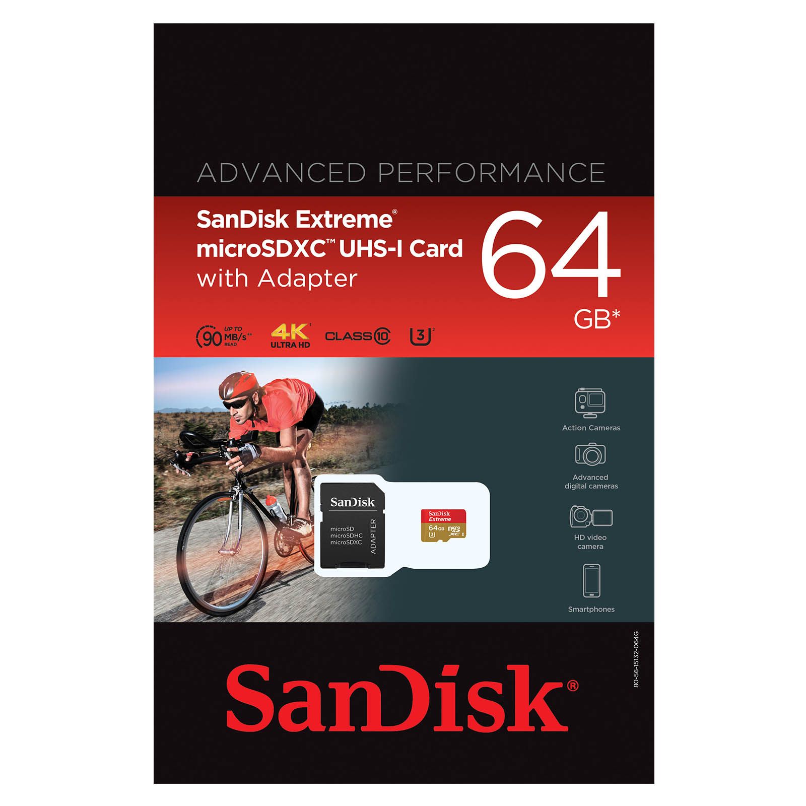 SanDisk 64GB Extreme microSDXC UHS-I Card with Adapter - BJs Wholesale Club