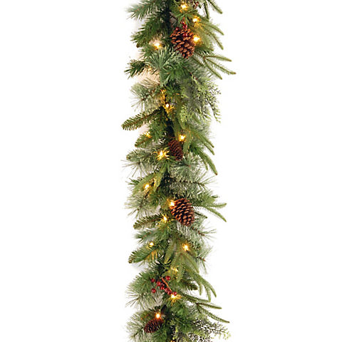 National Tree Company 9' x 10" Colonial Garland - Clear