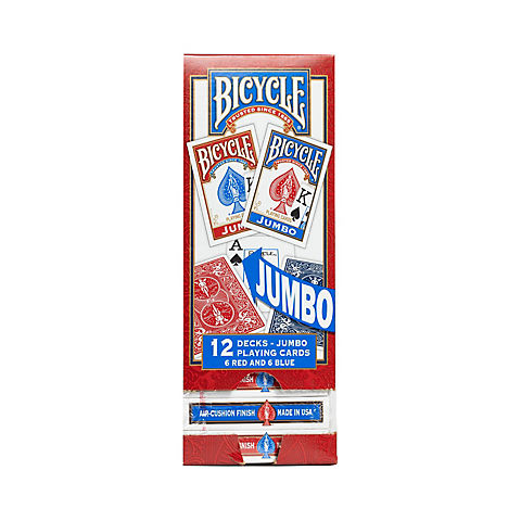 Bicycle Jumbo Playing Cards, 12 pk.