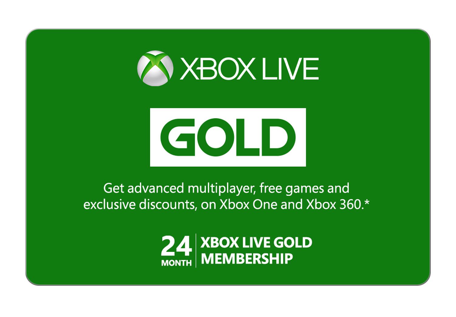 xbox live gold deals 24 month