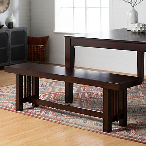 W. Trends Wood Bench - Cappuccino