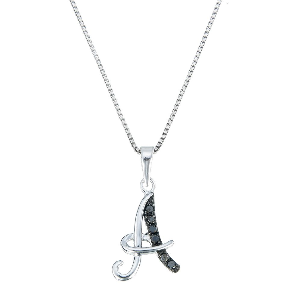 Diamond alphabet deals letter pendant