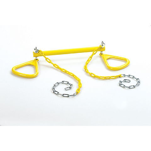 Creative Cedar Designs 18" Ultimate Rings and Trapeze Bar - Yellow