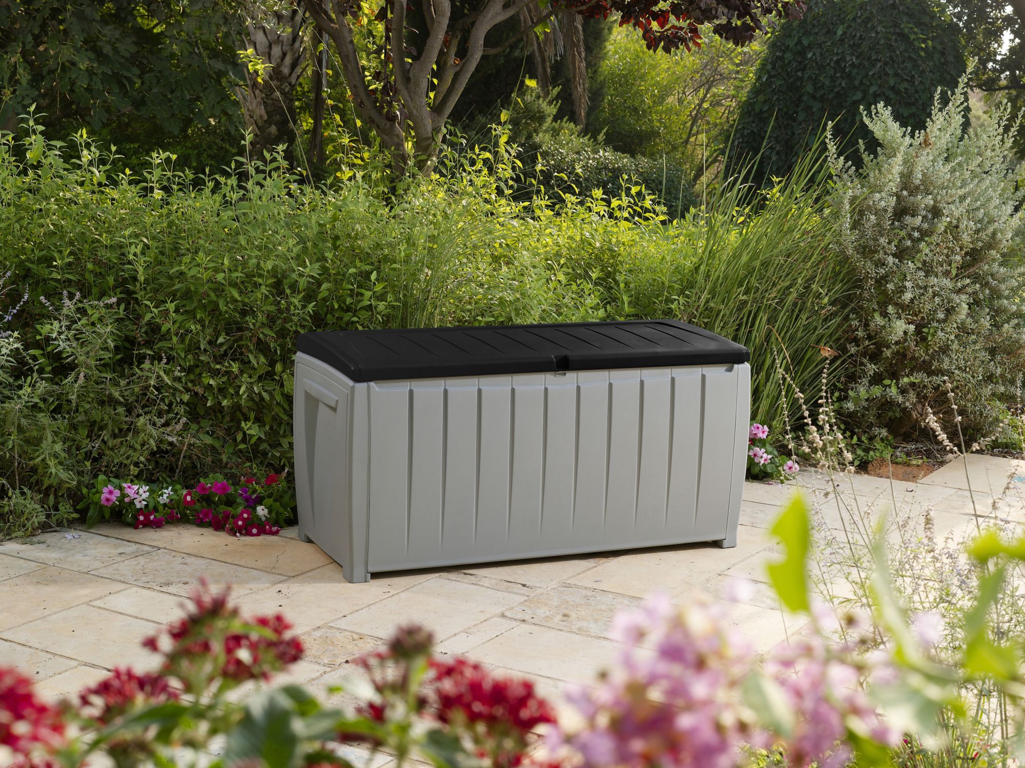 Zenova 52-Gallon Small Deck Box Outdoor Storage Container - 52 - On Sale -  Bed Bath & Beyond - 33315195