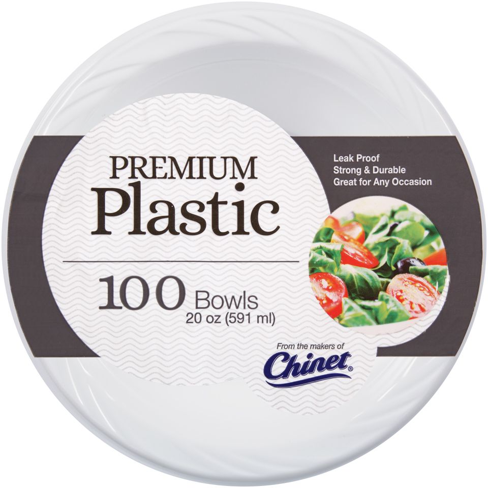 Chinet Premium Plastic 10 Oz. White Cups 420 Ct Bag