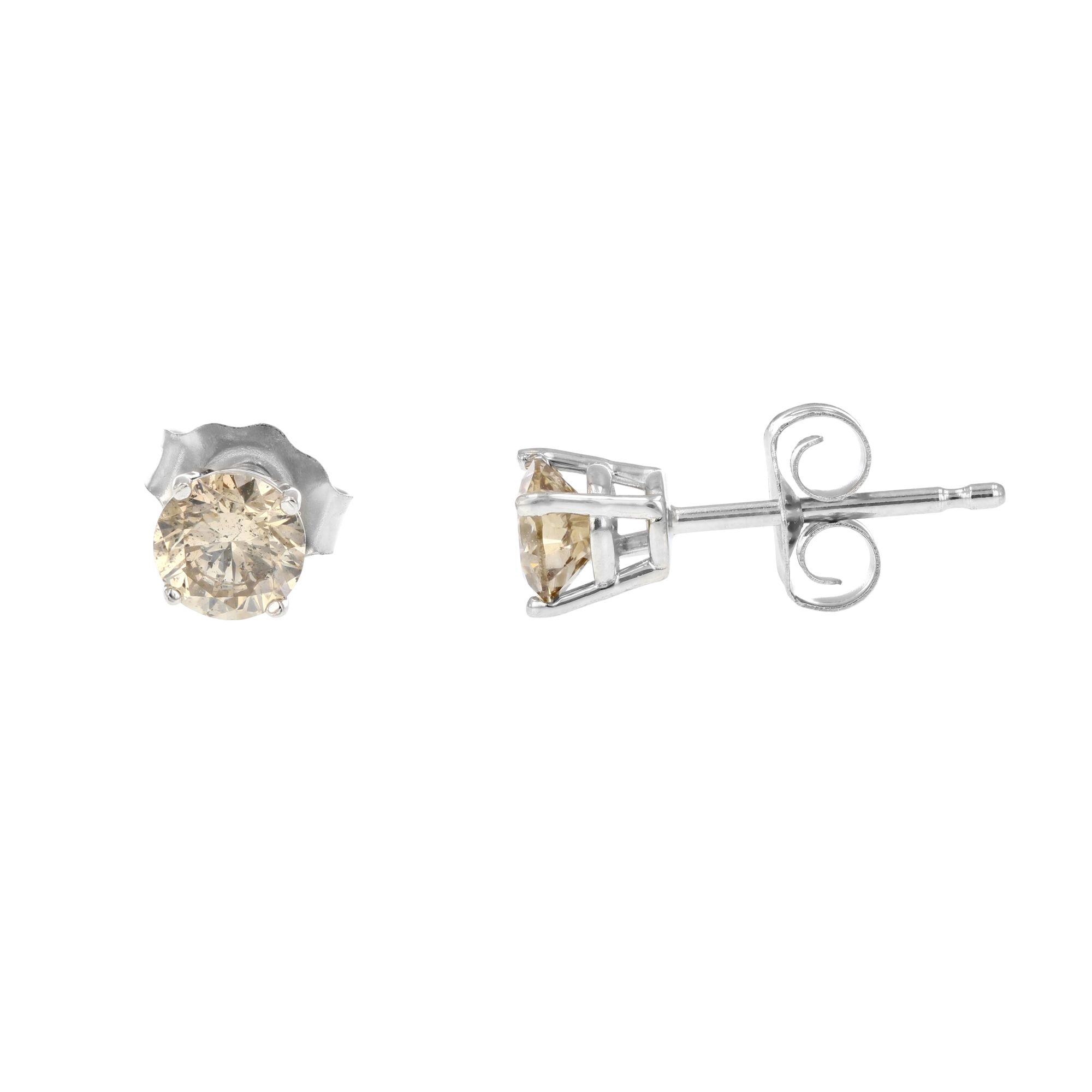 .50 ct. t.w. Diamond Stud Earrings in 14kt White Gold