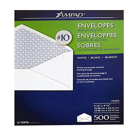 Ampad #10 Envelopes, 500 Count
