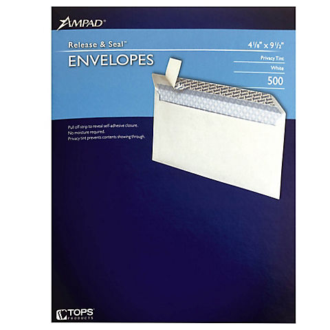 Ampad #10 Peel and Seal Envelopes, 500 Count