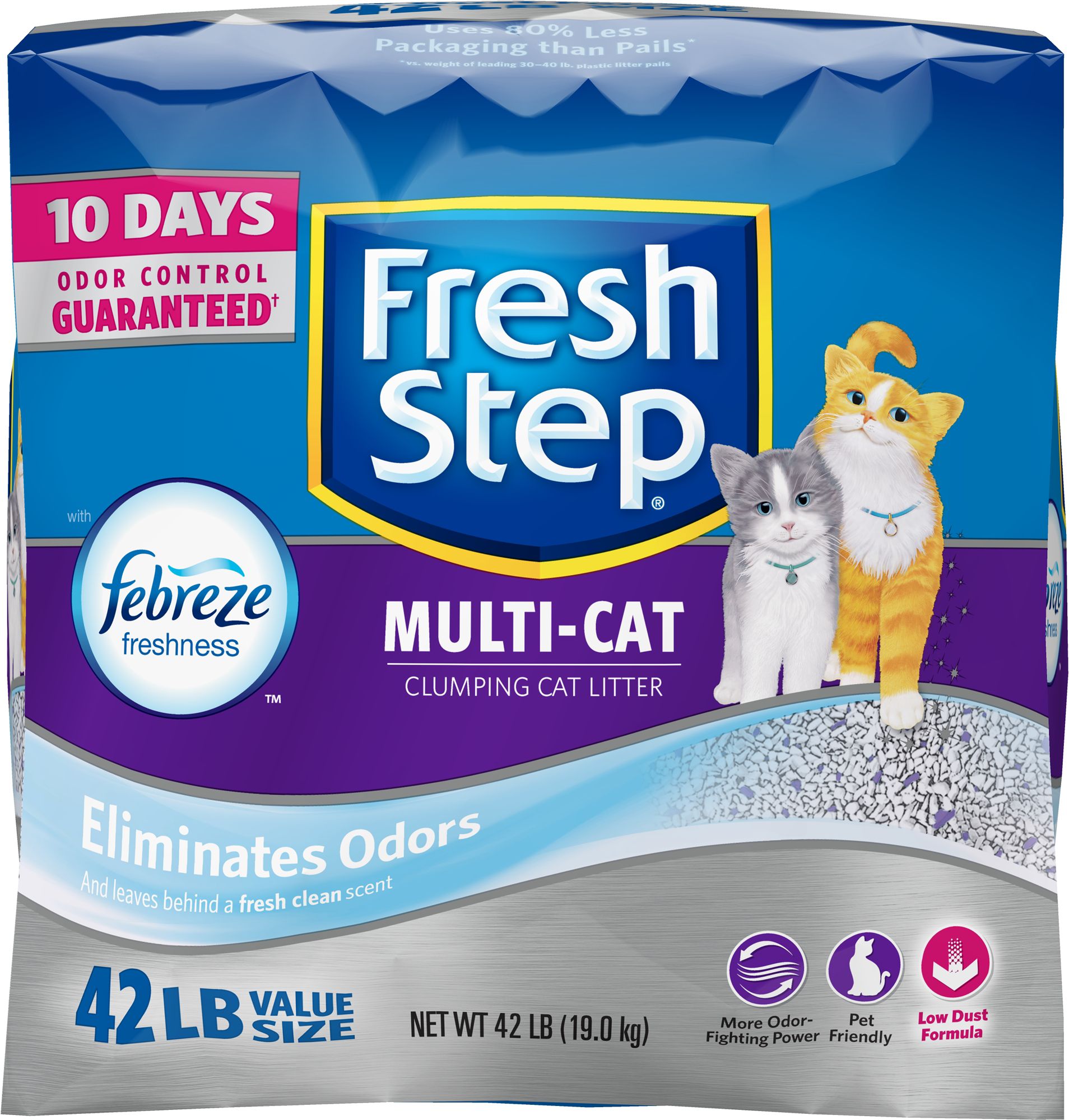 Clean Paws, Unscented Clumping Cat Litter, 22.5 lb - AliExpress