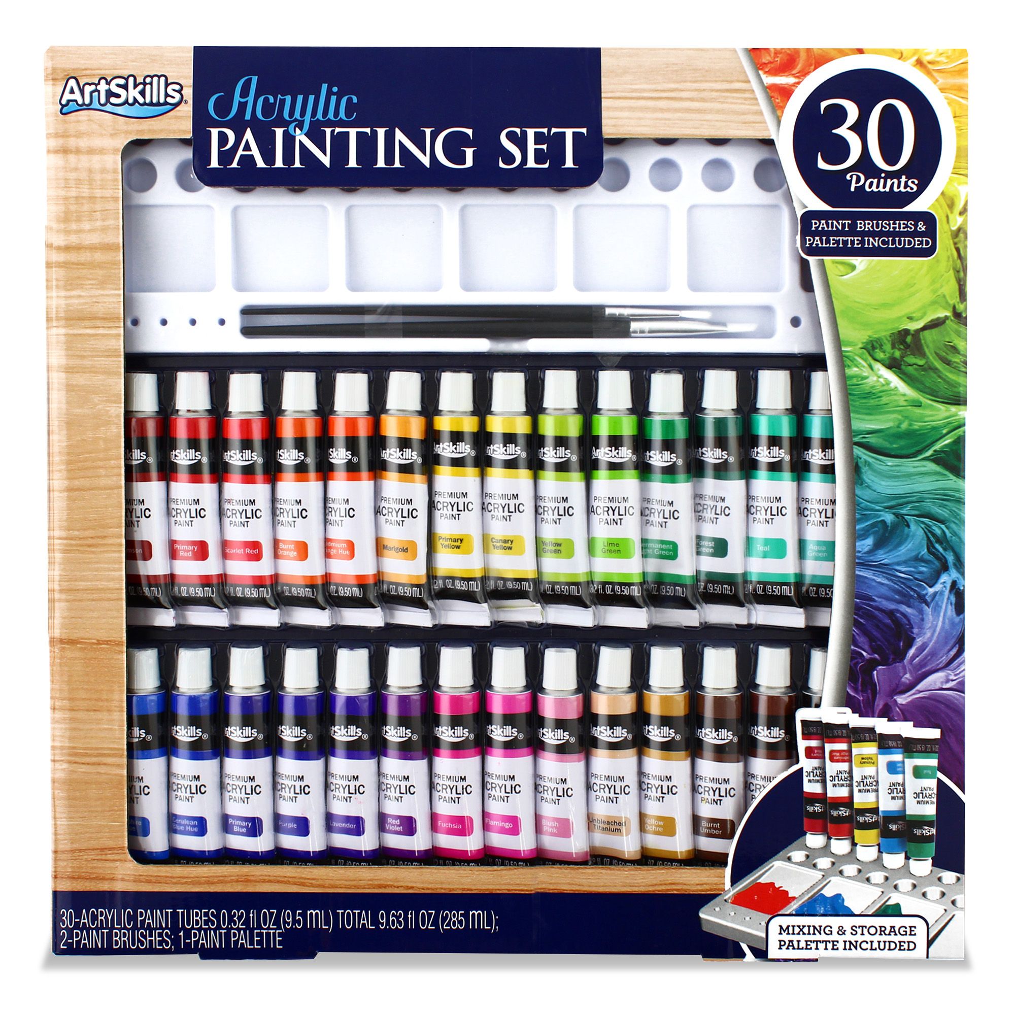 ArtSkills 30-Pc. Acrylic Painting Set