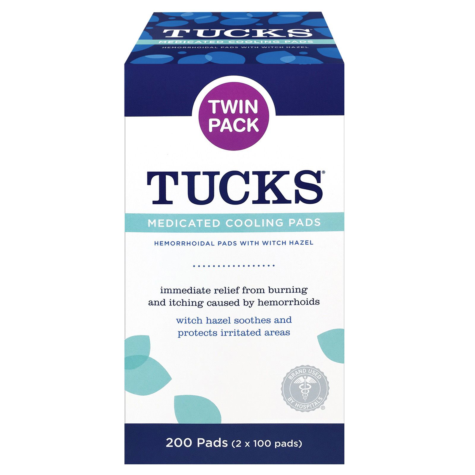 2 Tucks Cooling Pads Medicated 100 Count Exp 10/23 312547150200