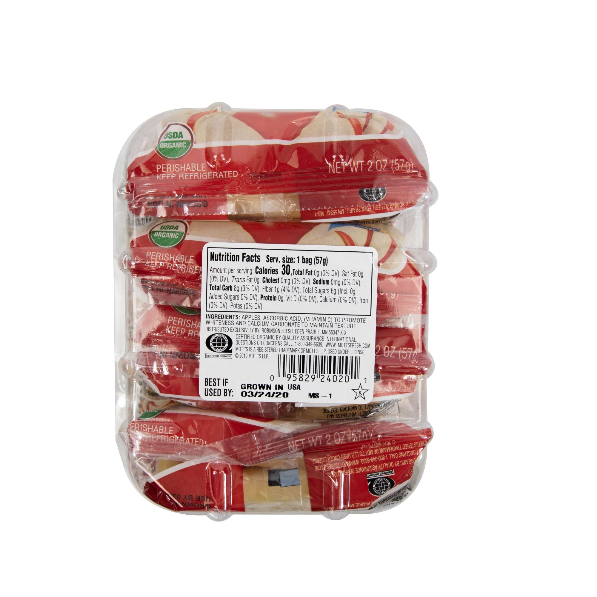 Mott's Sliced Red Apples, 2 oz, 6 count