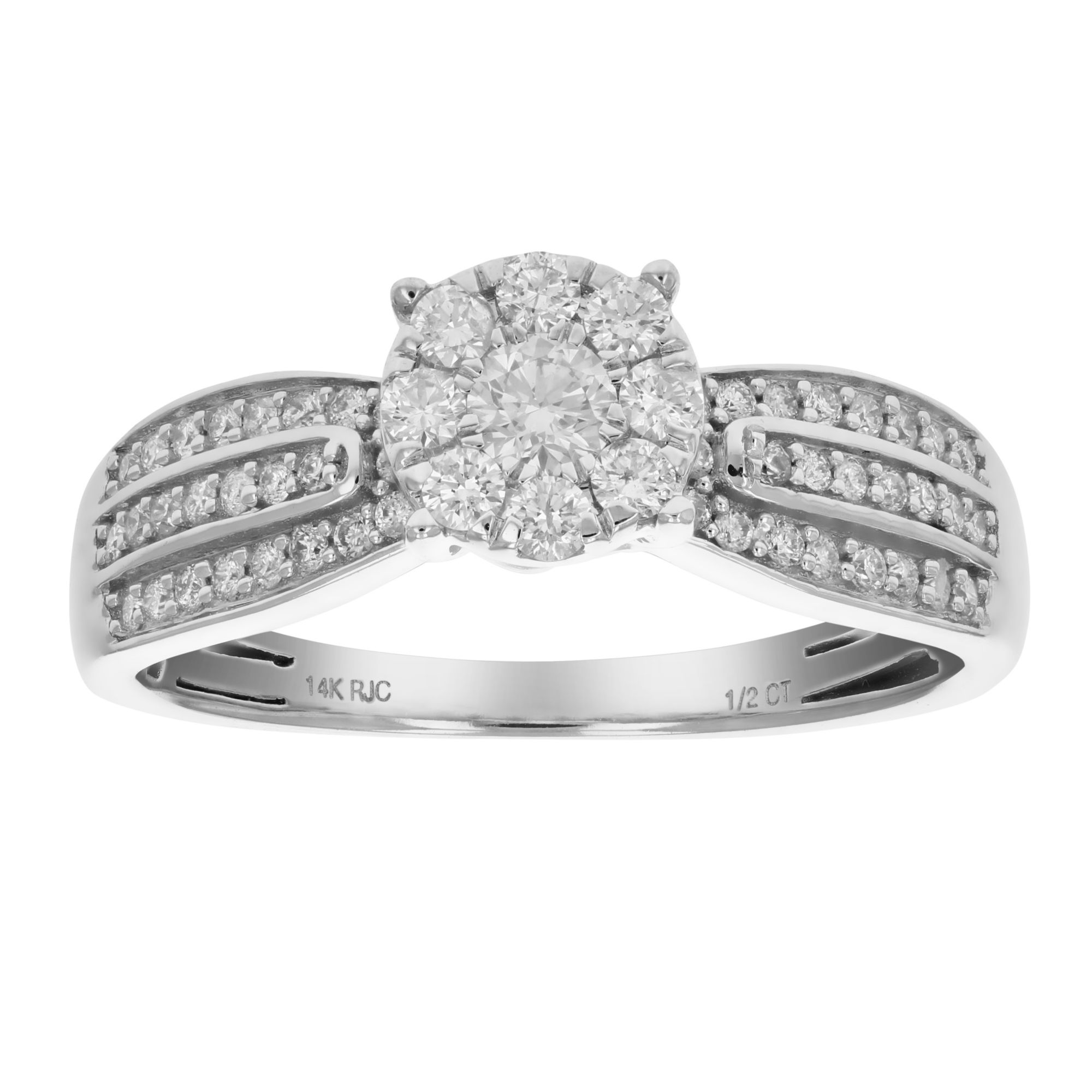 Amairah 50 Ct T W Diamond Engagement Ring In 14k White Gold Size 5 Bjs Wholesale Club