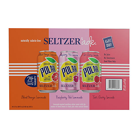 Polar Seltzer Ade Variety Pack, 24 pk./12 oz.