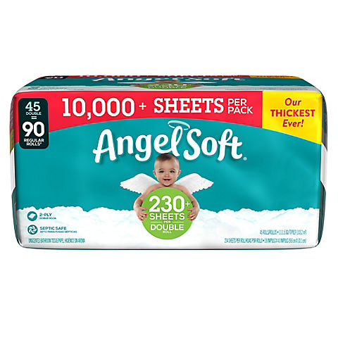 Angel Soft Toilet Paper Double Rolls, 45 ct.