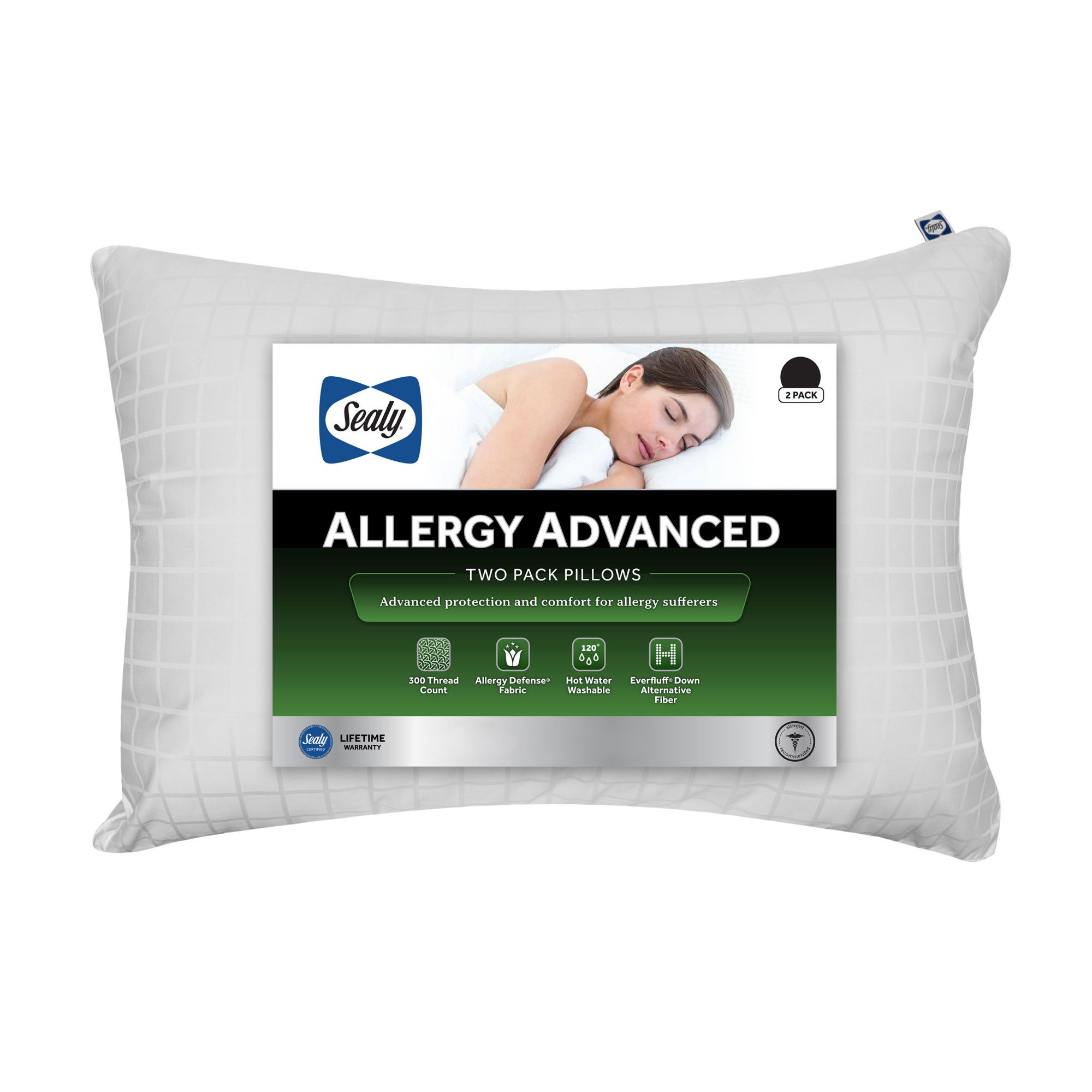 Sealy Allergy Advanced Standard Size Pillows | BJ's Wholesale Club