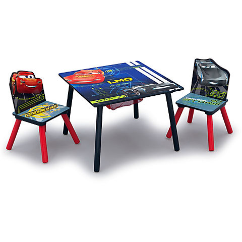 Delta Children Disney/Pixar Cars 3-Pc. Table and Chair Set with Storage