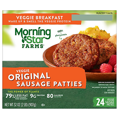 MorningStar Farms Original Sausage Patties, 24 pk./1.3 oz.