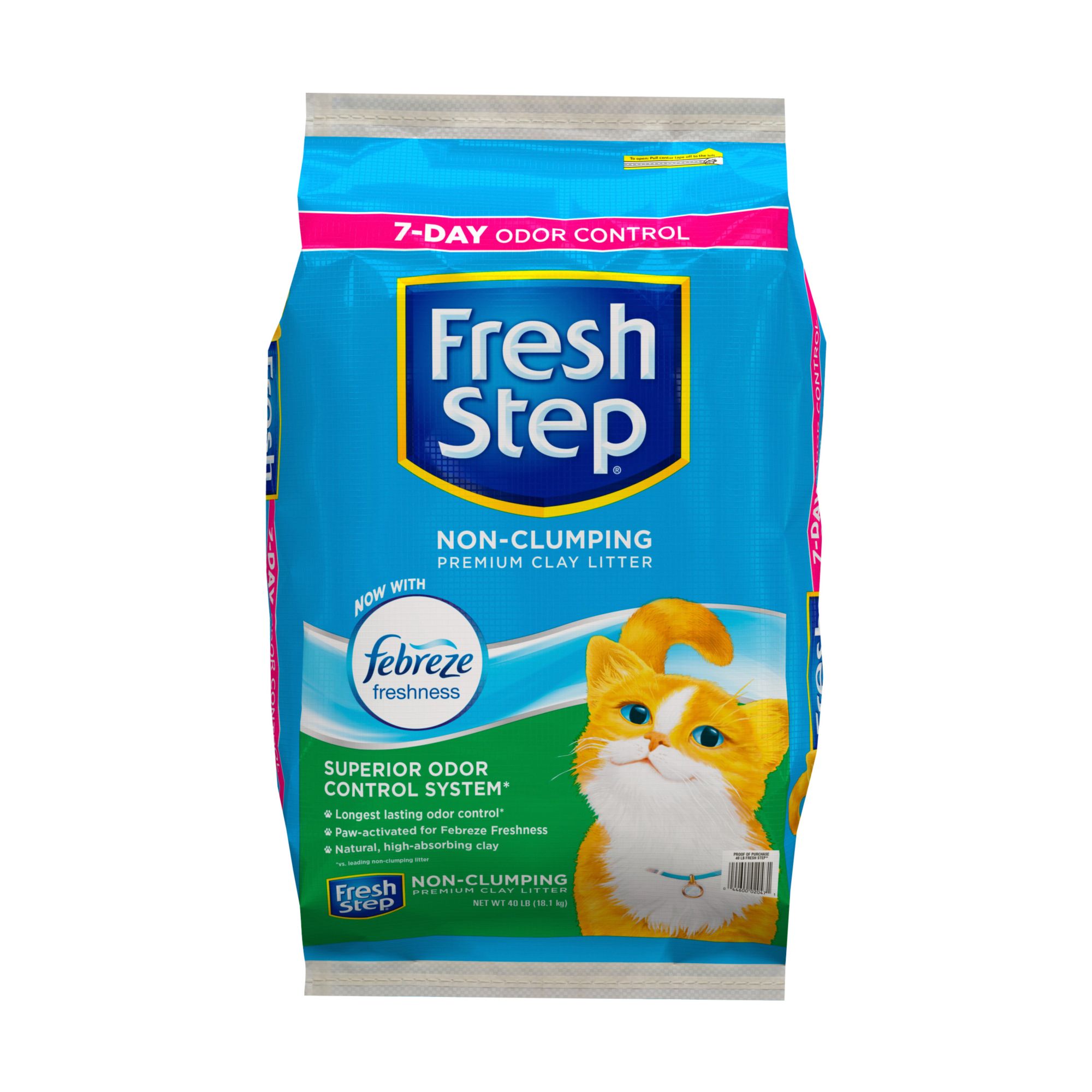 Fresh Step Clumping Cat Litter, with Gain Scent