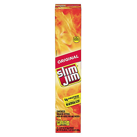 Slim Jim Original Giant Sticks Carton, 24 ct.