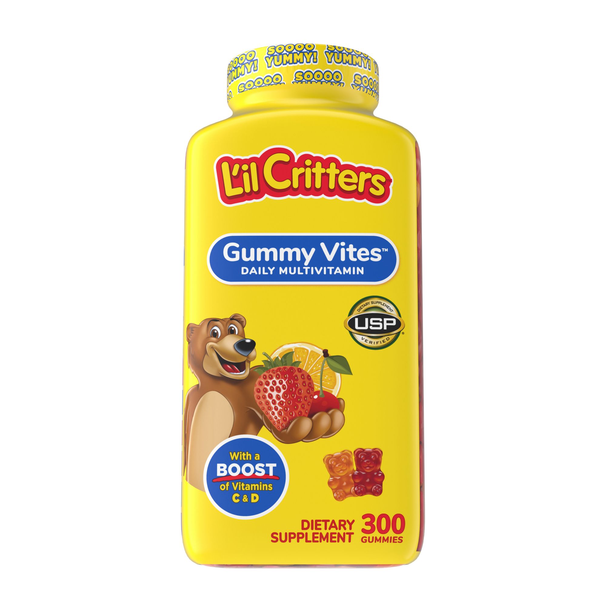 L Il Critters Gummy Vites Multivitamin Dietary Supplement 300 Ct Bjs Wholesale Club